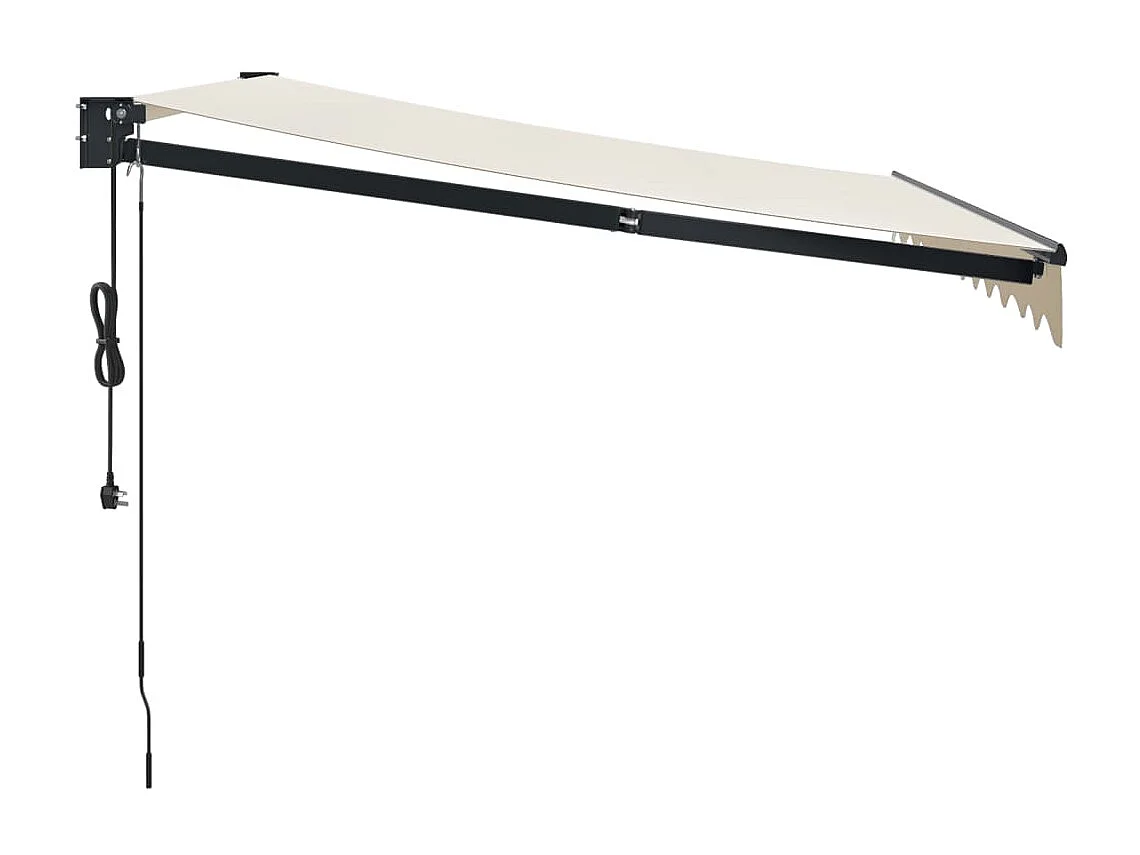 Auvent rétractable automatique crème 3,5x2,5 m WVGQ2310