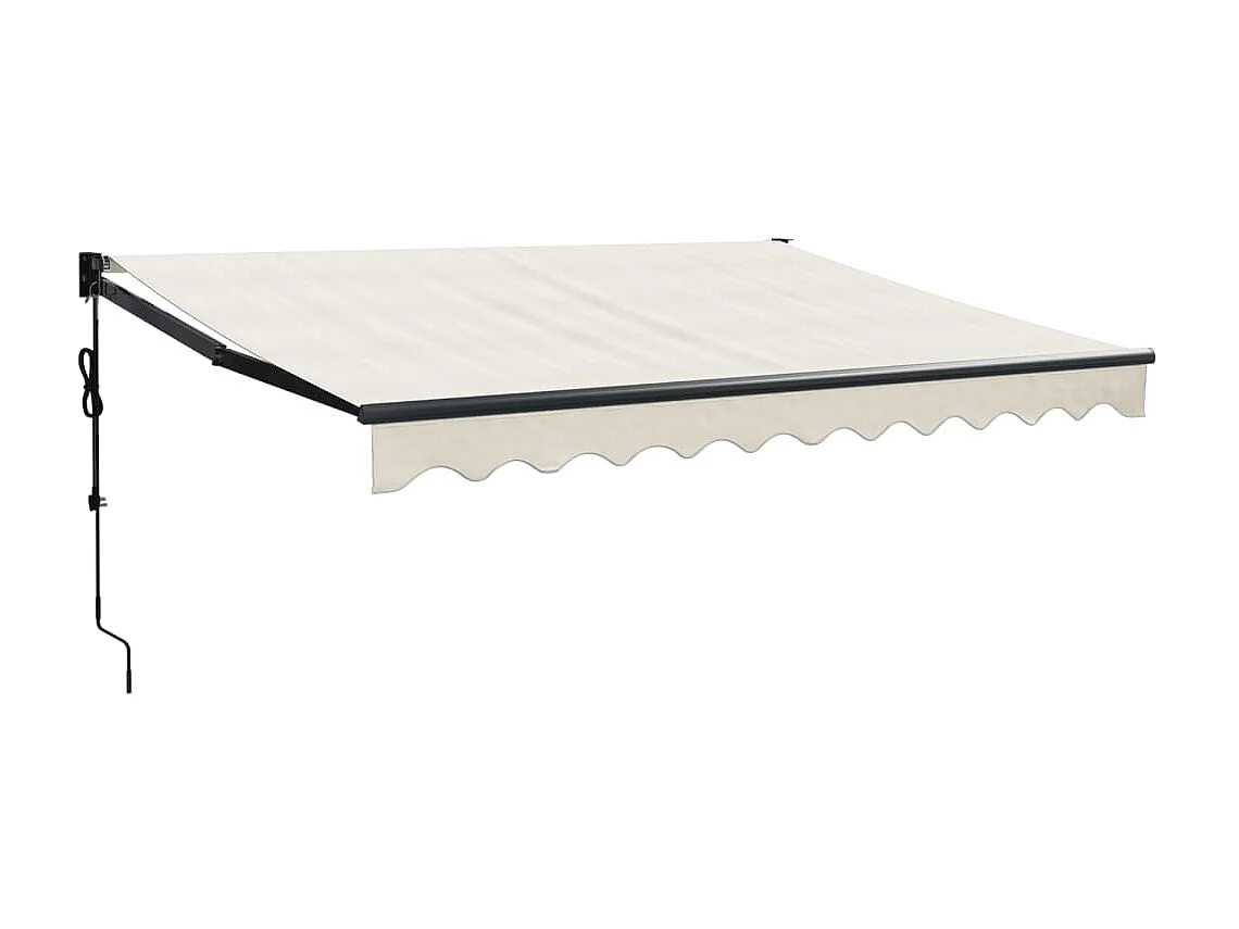 Auvent rétractable automatique crème 3,5x2,5 m WVGQ2310