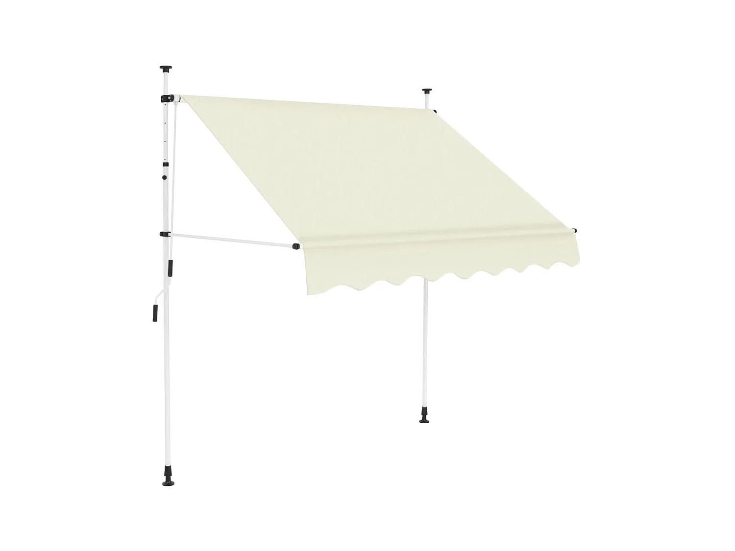 Auvent manuel rétractable 200 cm Crème WVGQ8601