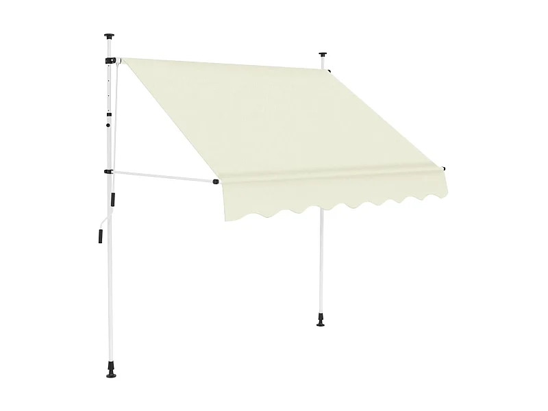 Auvent manuel rétractable 200 cm Crème WVGQ8601