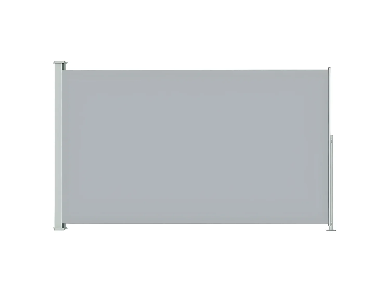 Toldo lateral retráctil para patio gris 220x300 cm ES13760