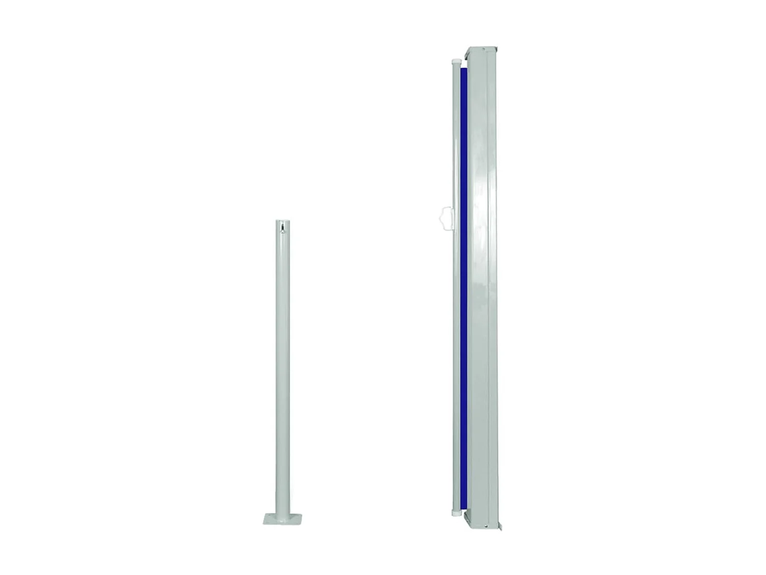 Auvent latéral rétractable 120 x 300 cm Bleu WVGQ9088