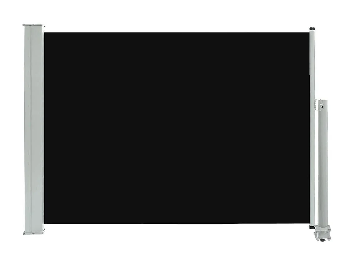 Toldo lateral retráctil de jardín negro 80x300 cm ES25524