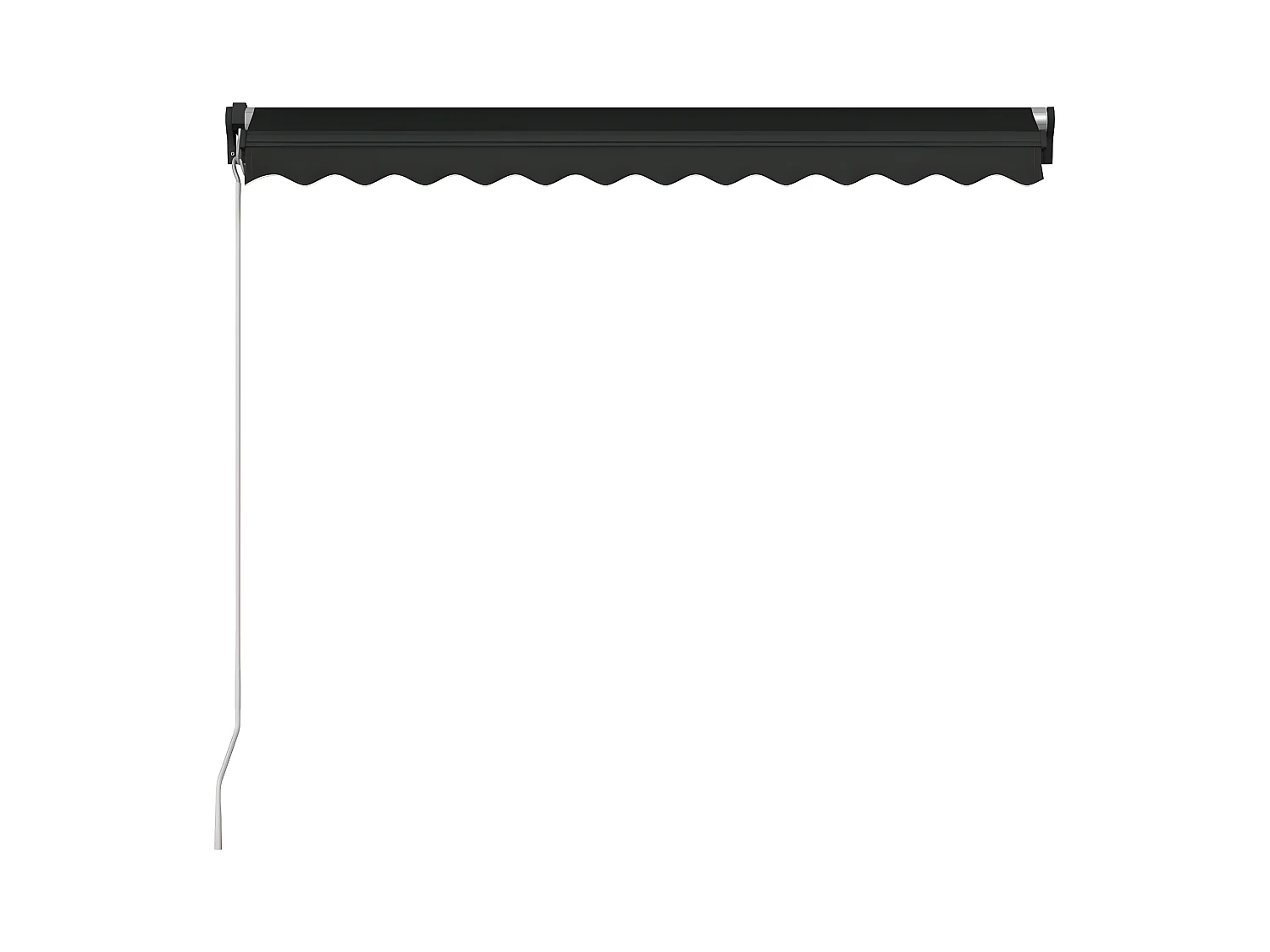 Auvent manuel rétractable avec LED 350x250 cm Anthracite WVGQ7468