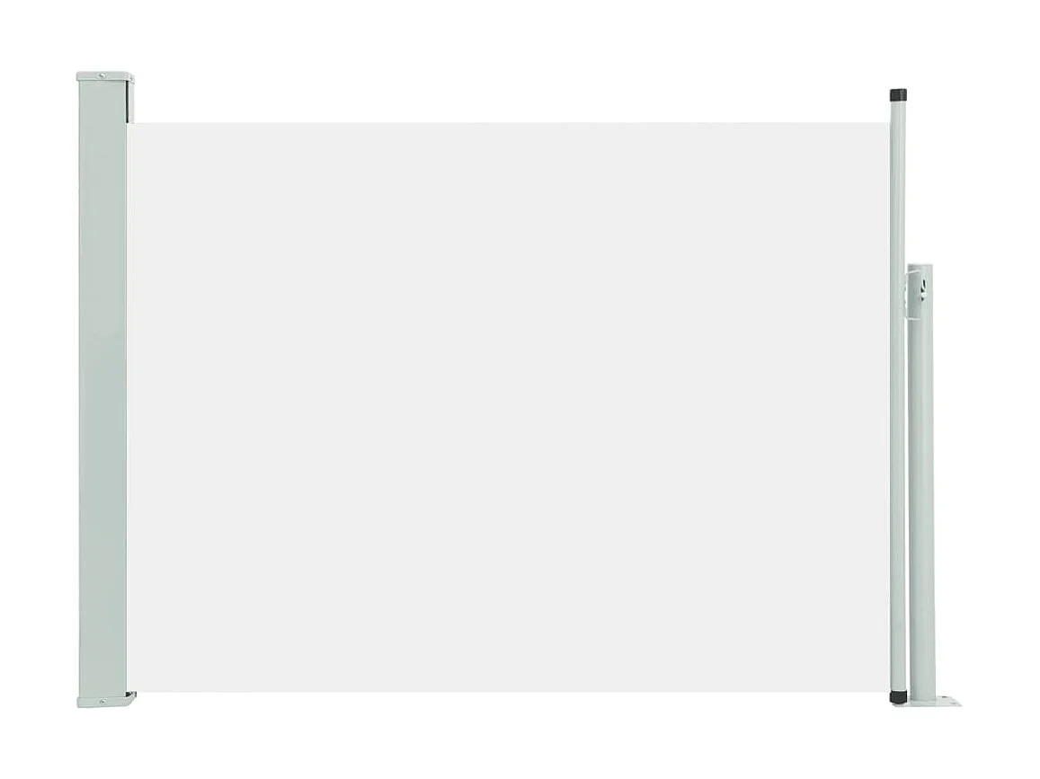 Auvent latéral rétractable de patio 100x500 cm Crème WVGQ7943