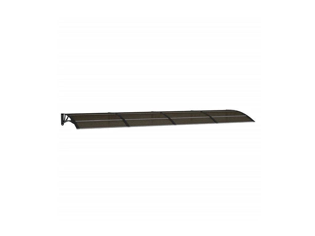 Auvent de porte Noir 400x100 cm Polycarbonate WVGQ9364