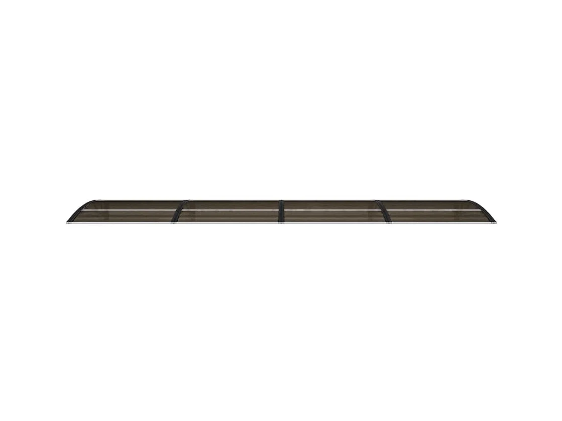 Auvent de porte Noir 400x100 cm Polycarbonate WVGQ9364