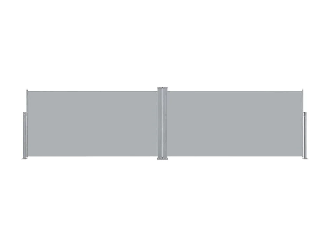 Auvent latéral rétractable 160x600 cm Gris WVGQ6734