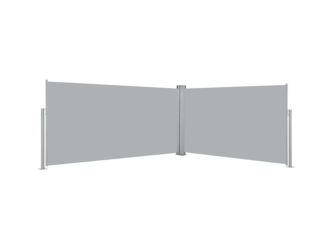Auvent latéral rétractable 160x600 cm Gris WVGQ6734