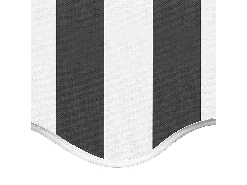 Tela de repuesto para toldo gris antracita y blanco 4x3 m ES63256