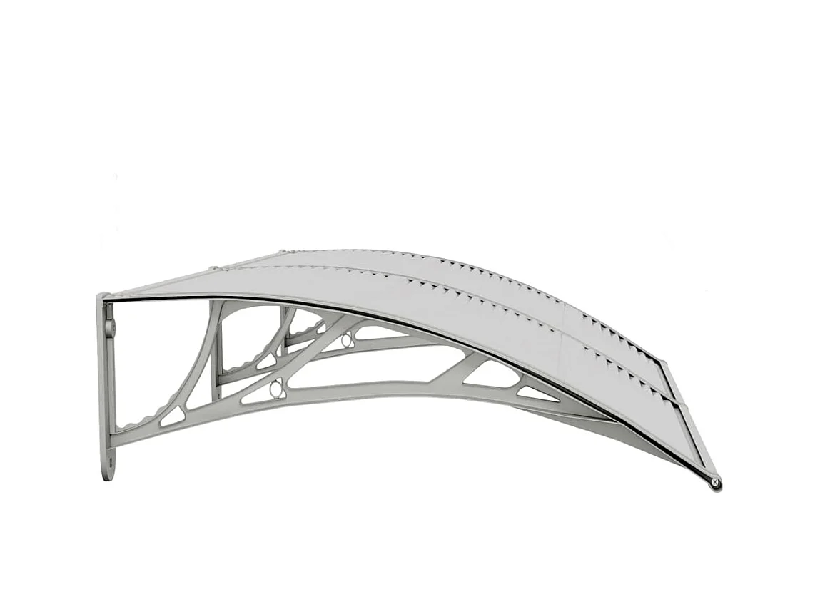 Deurluifel 150x75 cm polycarbonaat grijs NL866810
