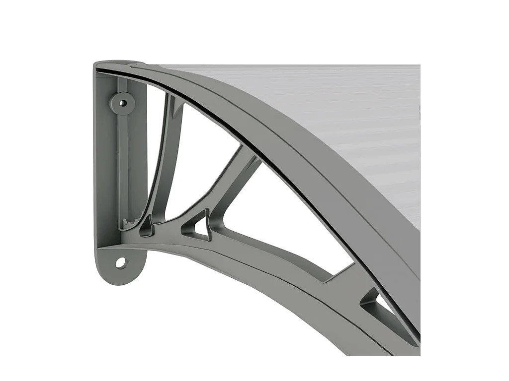 Deurluifel 150x75 cm polycarbonaat grijs NL866810