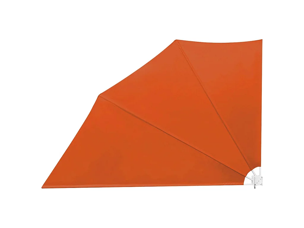 Toldo lateral plegable de balcón color terracota 160x240 cm ES89785
