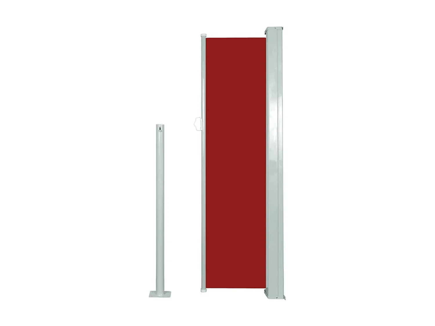 Toldo lateral retrátil 120x300 cm vermelho PT442159