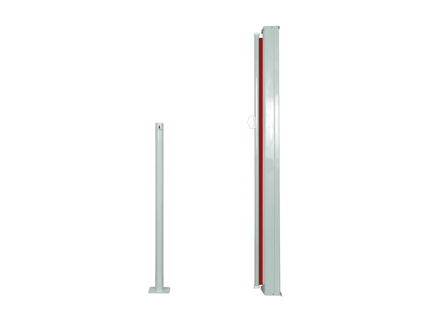 Auvent latéral rétractable 120 x 300 cm Rouge WVGQ2783