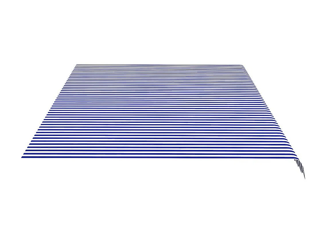 Tissu de remplacement pour auvent Bleu et blanc 6x3,5 m WVGQ5306