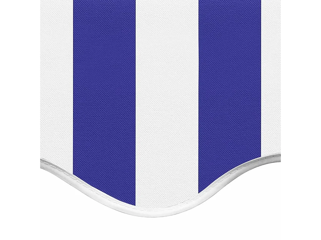 Tissu de remplacement pour auvent Bleu et blanc 6x3,5 m WVGQ5306