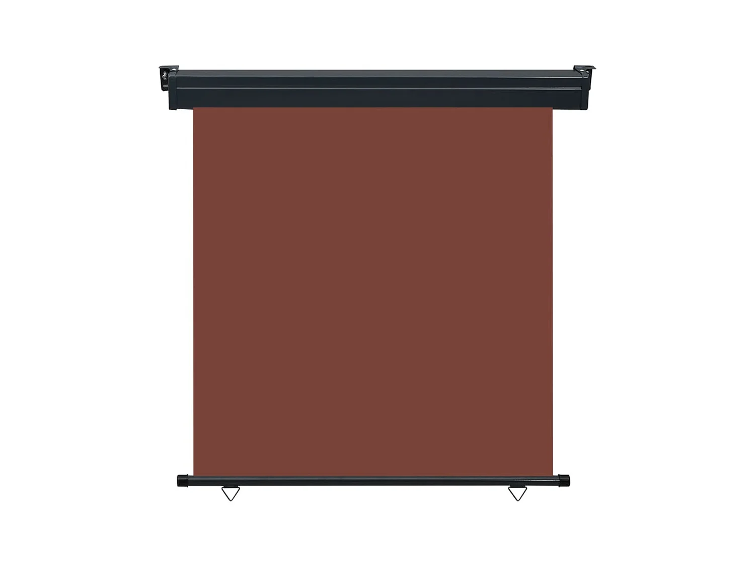 Auvent latéral de balcon 160x250 cm Marron WVGQ3851