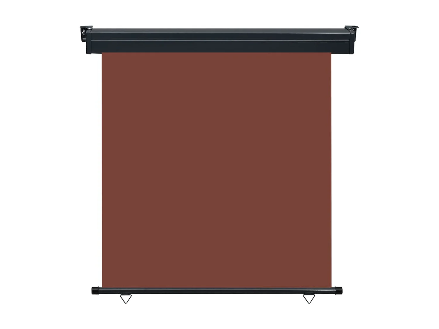 Auvent latéral de balcon 160x250 cm Marron WVGQ3851