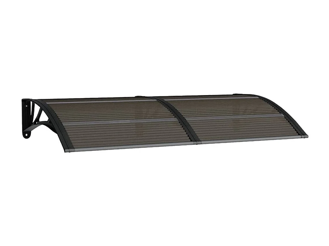 Auvent de porte Noir 150x80 cm Polycarbonate WVGQ2605