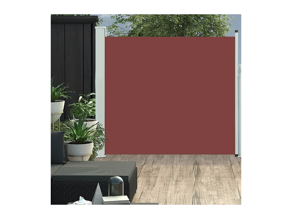 Auvent latéral rétractable de patio 170x300 cm Marron WVGQ4519