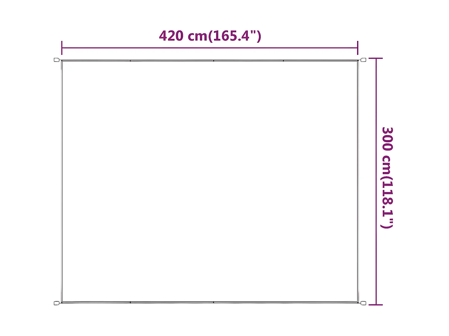 Auvent vertical Vert clair 300x420 cm Tissu oxford WVGQ9174