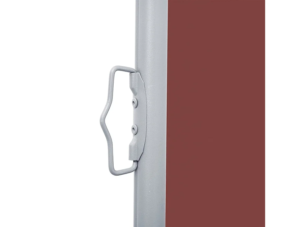 Auvent latéral rétractable Marron 120 x 600 cm WVGQ1083