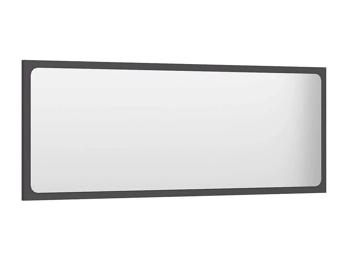 Espejo de baño madera contrachapada gris 100x1,5x37 cm ES516419