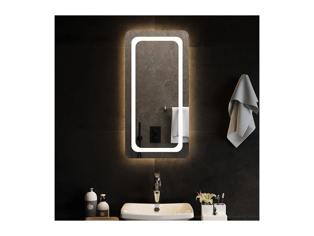 Miroir de salle de bain à LED 40x80 cm WVGQ7596
