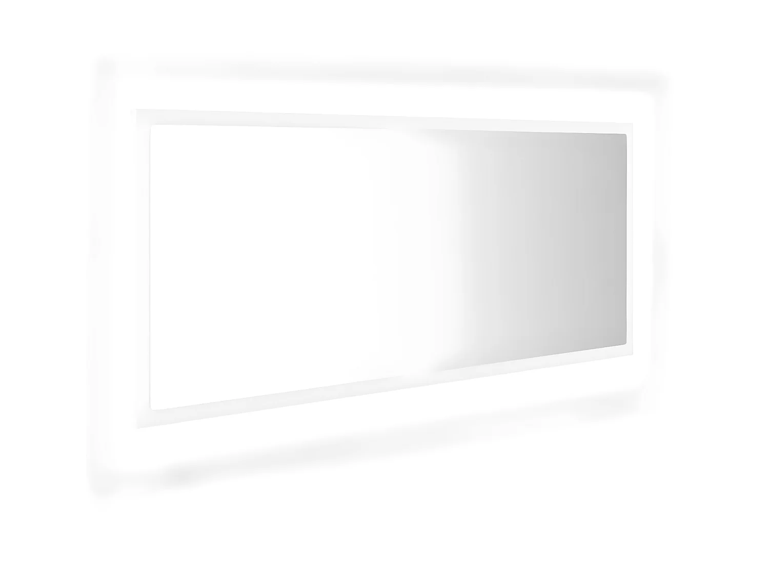 Miroir à LED de salle de bain Blanc 100x8,5x37 cm Acrylique WVGQ8136