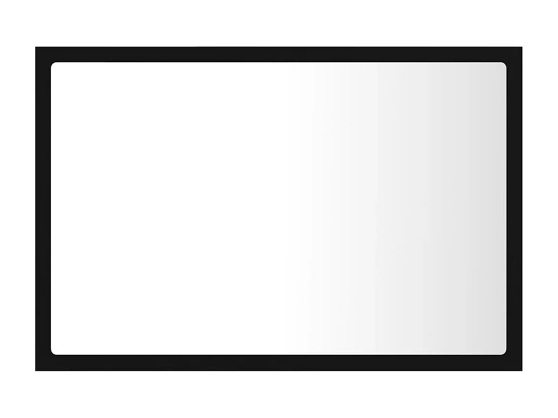 Badkamerspiegel LED 60x8,5x37 cm acryl zwart NL801815