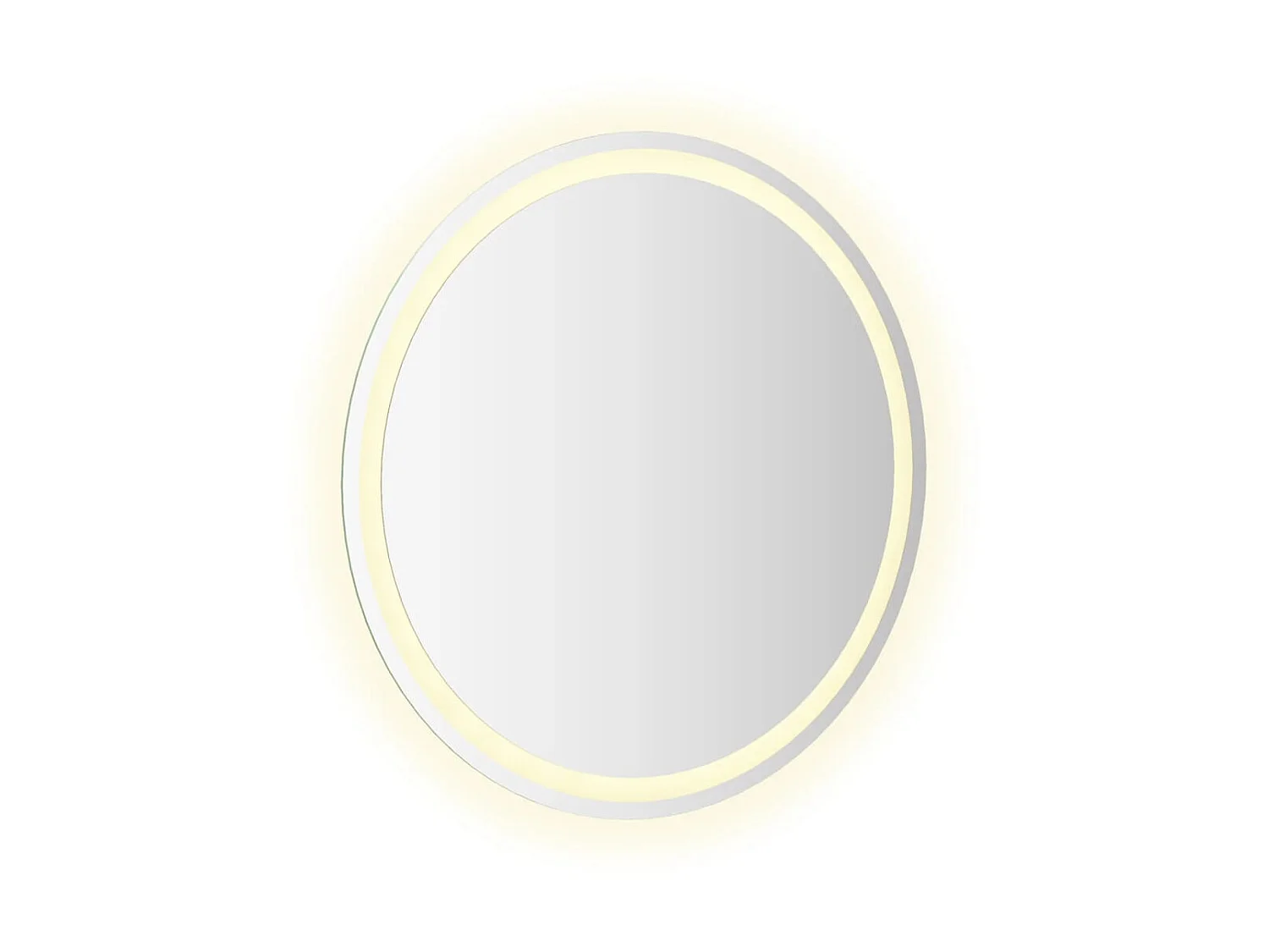 Miroir de salle de bain à LED 70 cm rond WVGQ9039