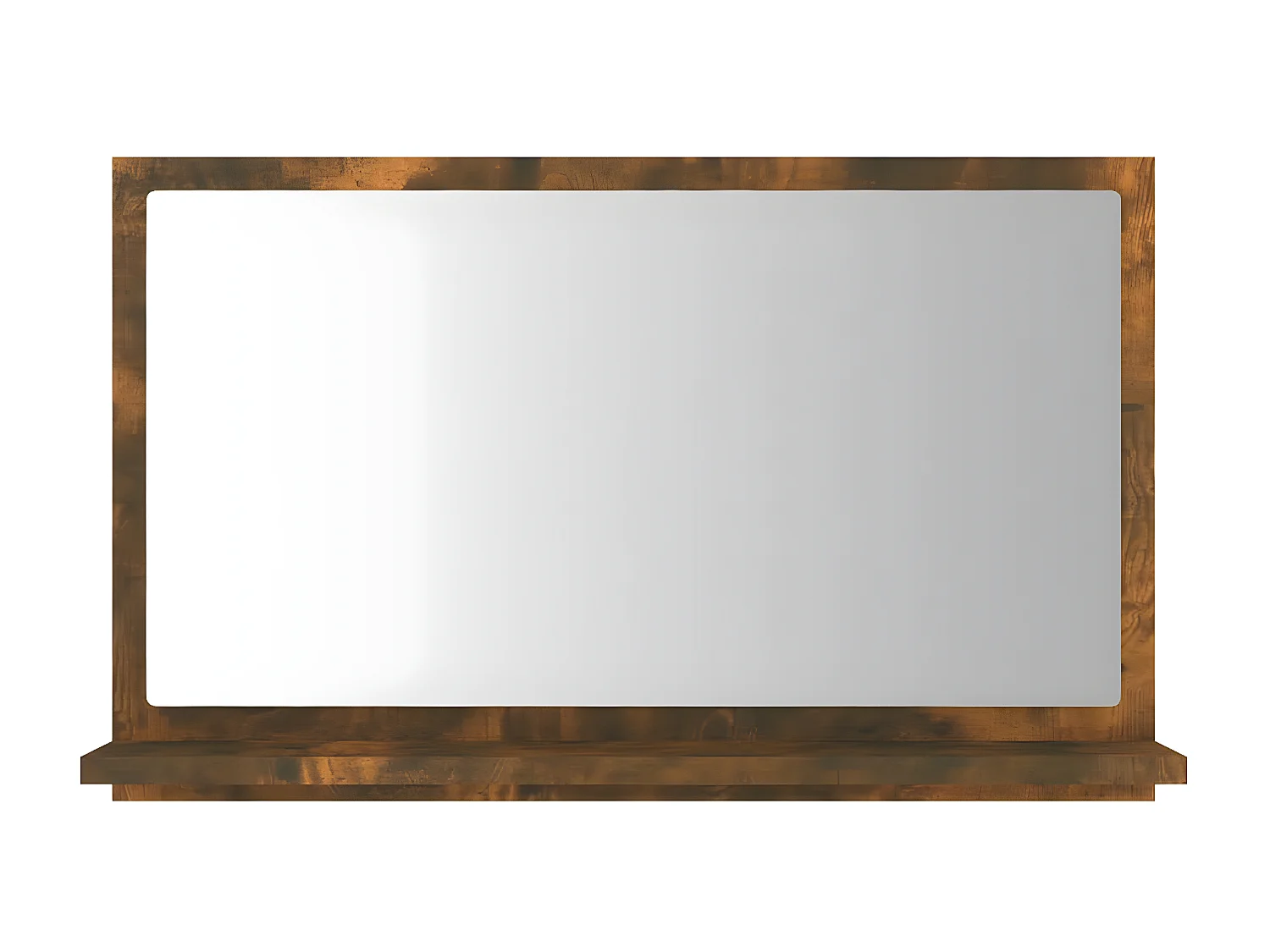 Miroir de bain Chêne fumé 60x10,5x37 cm Bois d'ingénierie WVGQ8556