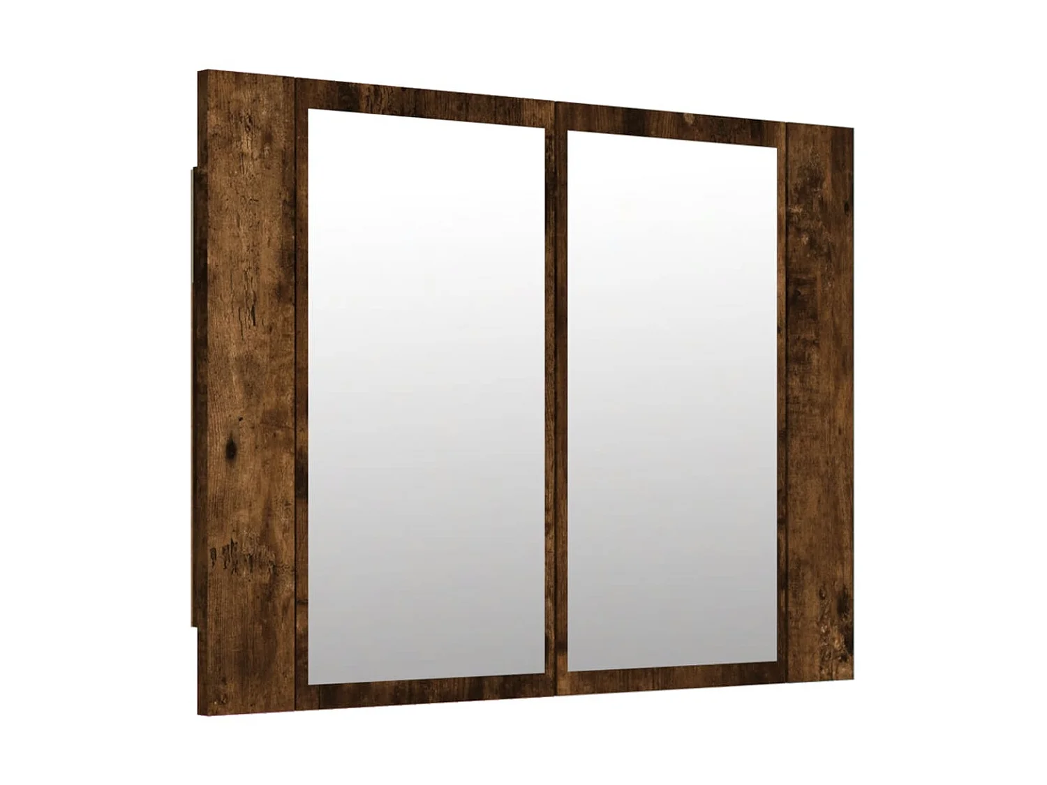 Miroir LED Chêne fumé 60x12x45 cm Bois d'ingénierie WVGQ2554
