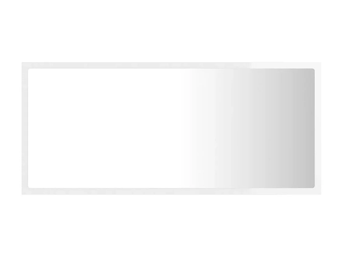 Badkamerspiegel LED 90x8,5x37 cm acryl hoogglans wit NL419111