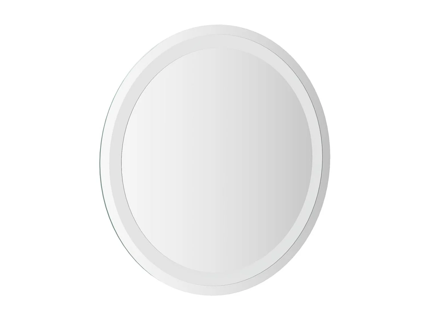 Miroir de salle de bain à LED 50 cm rond WVGQ7573