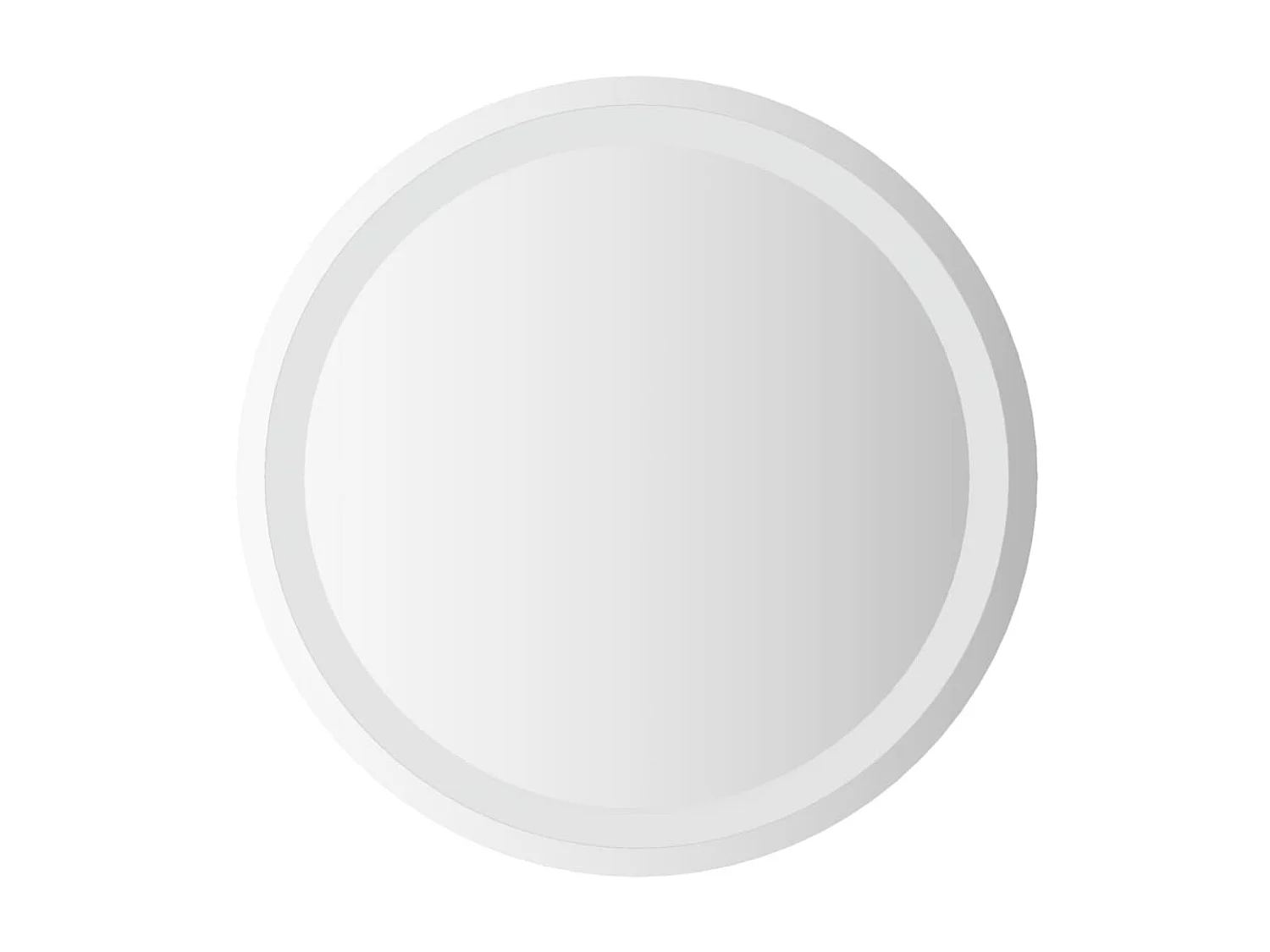 Miroir de salle de bain à LED 50 cm rond WVGQ7573