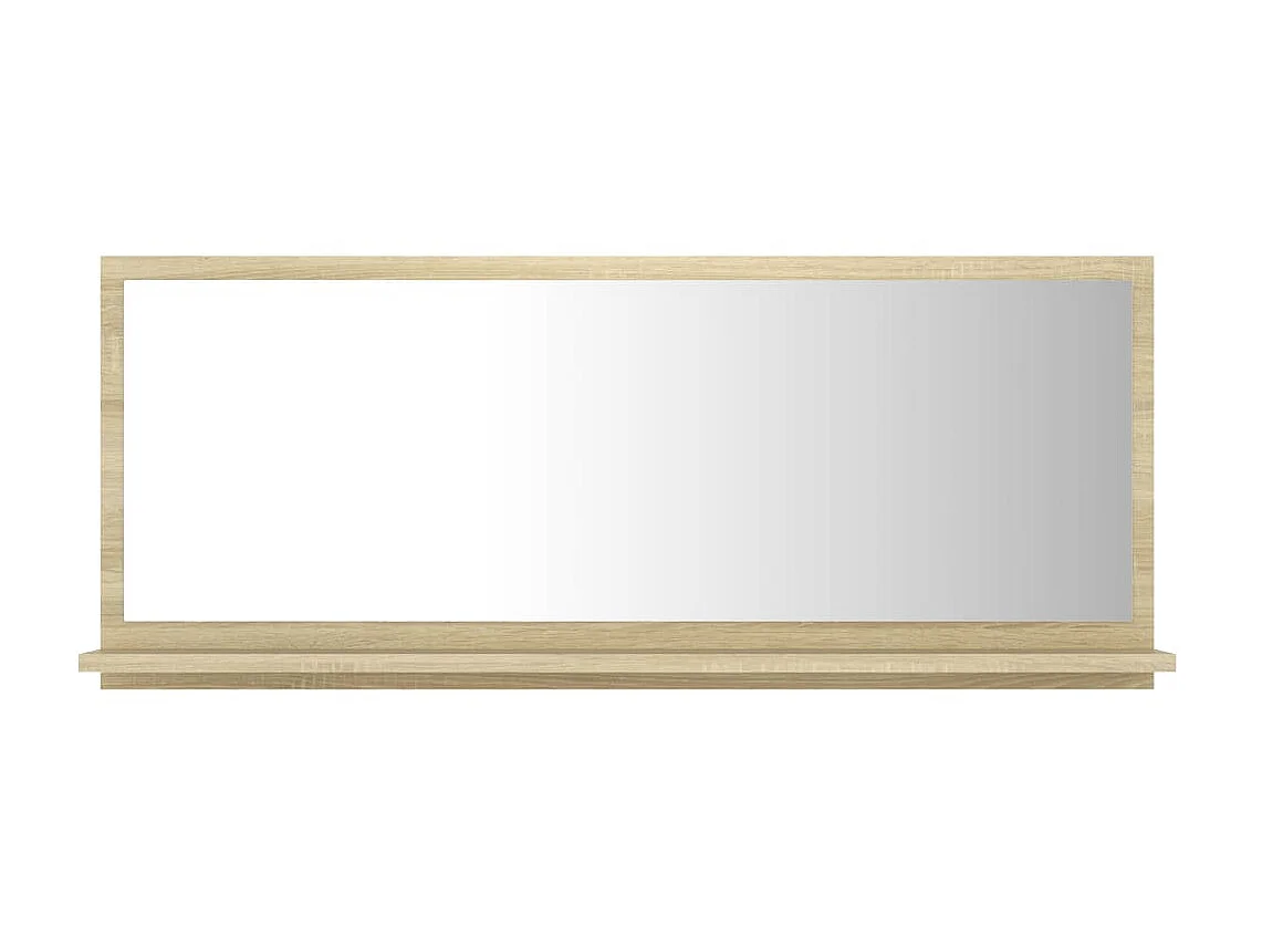 Miroir de salle de bain Chêne sonoma 90x10,5x37 cm Aggloméré QO7531