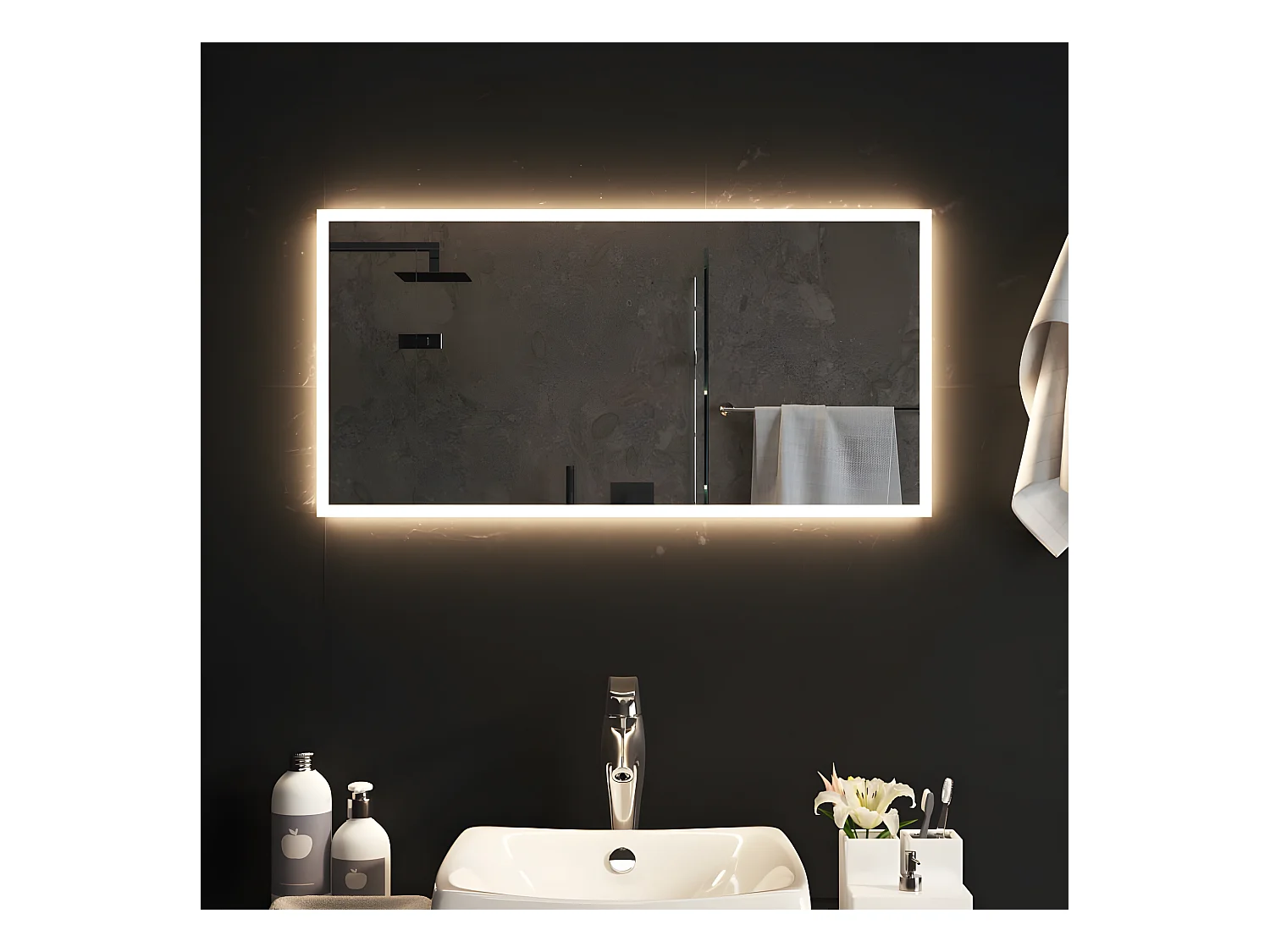 Espejo de baño con LED 80x40 cm ES419263