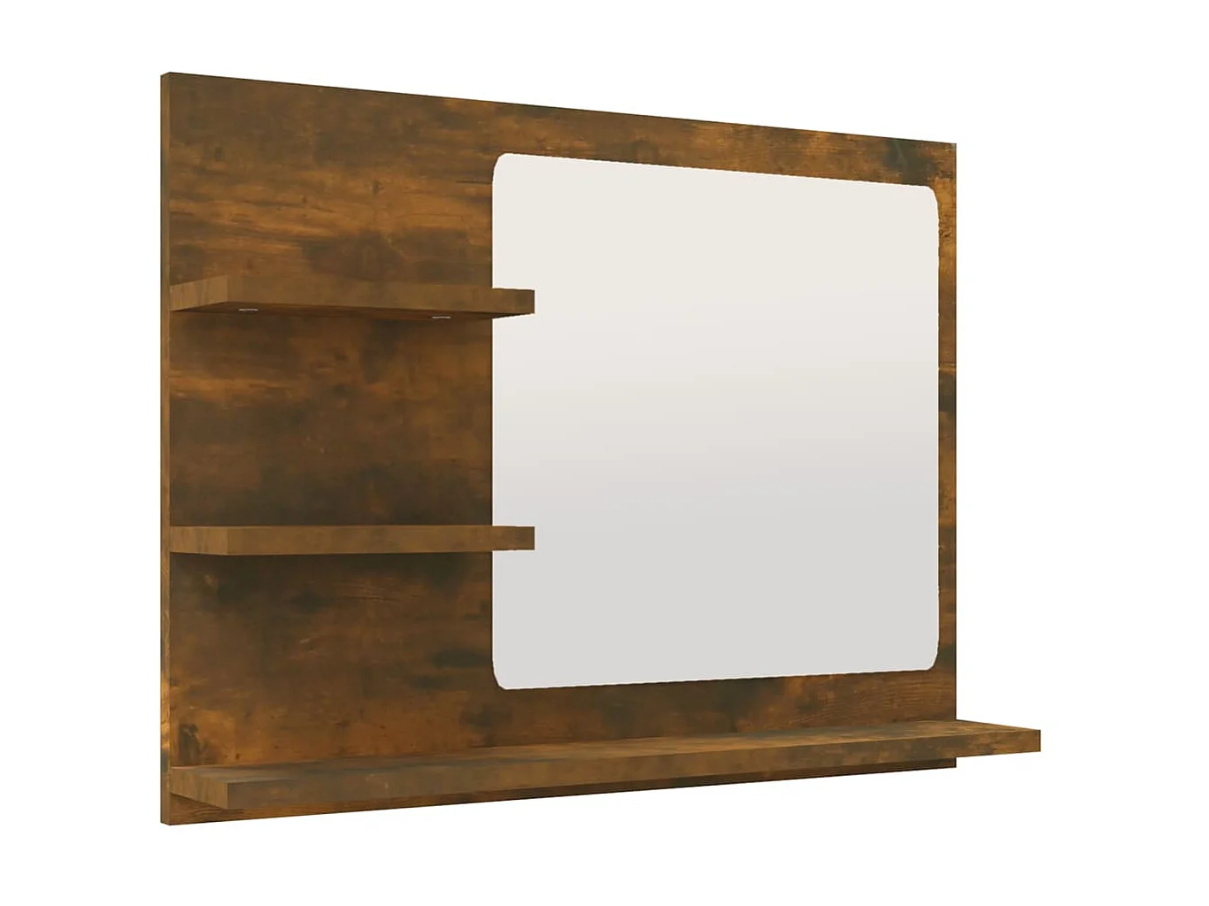 Espejo de baño madera contrachapada roble ahumado 60x10,5x45 cm ES320706