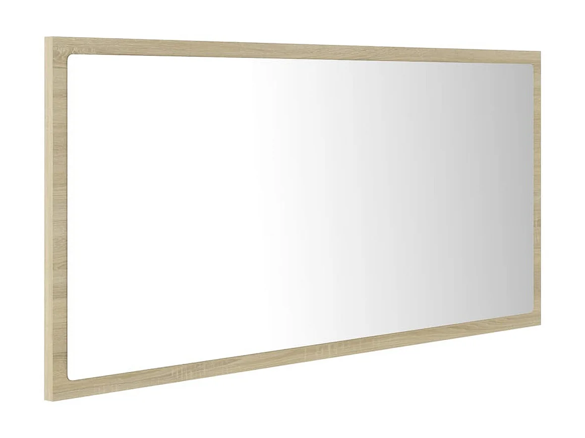 Miroir LED de salle de bain Chêne sonoma 90x8,5x37 cm Acrylique WVGQ4495