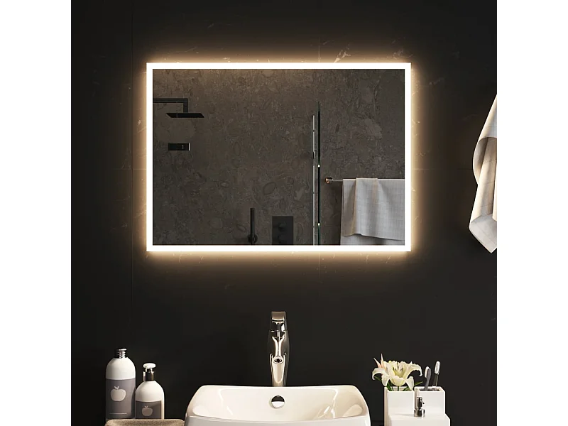 Miroir de salle de bain à LED 70x50 cm WVGQ9293