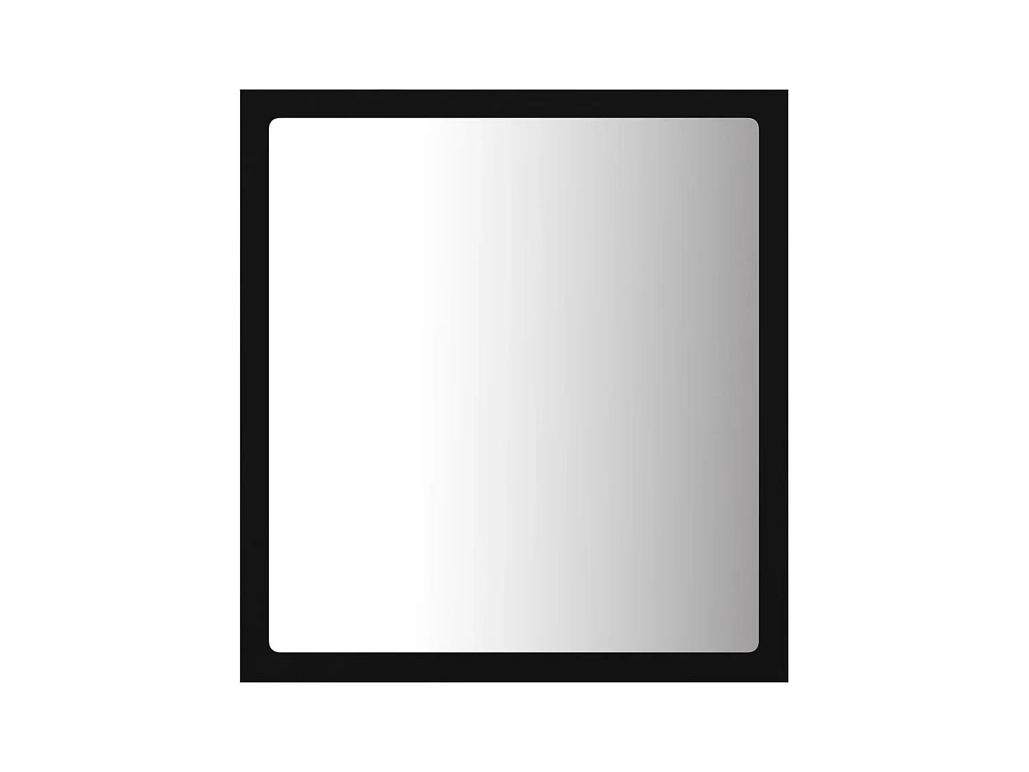 Miroir à LED de salle de bain Noir 40x8,5x37 cm Acrylique WVGQ1398