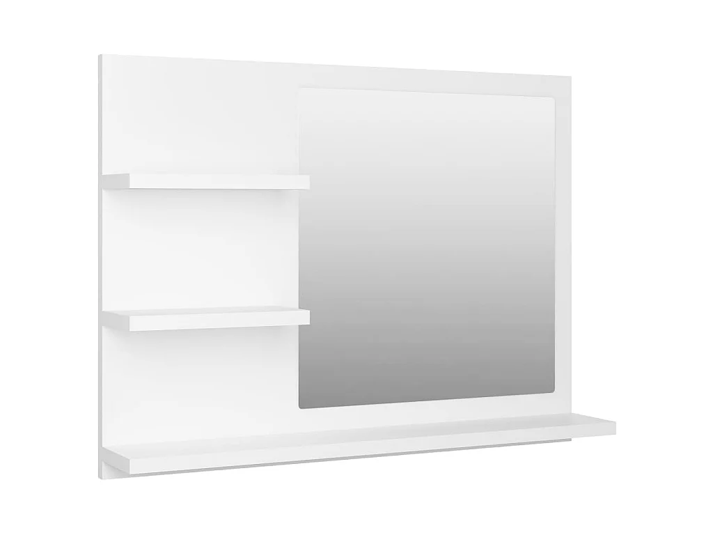 Miroir de salle de bain Blanc 60x10,5x45 cm Aggloméré WVGQ6899
