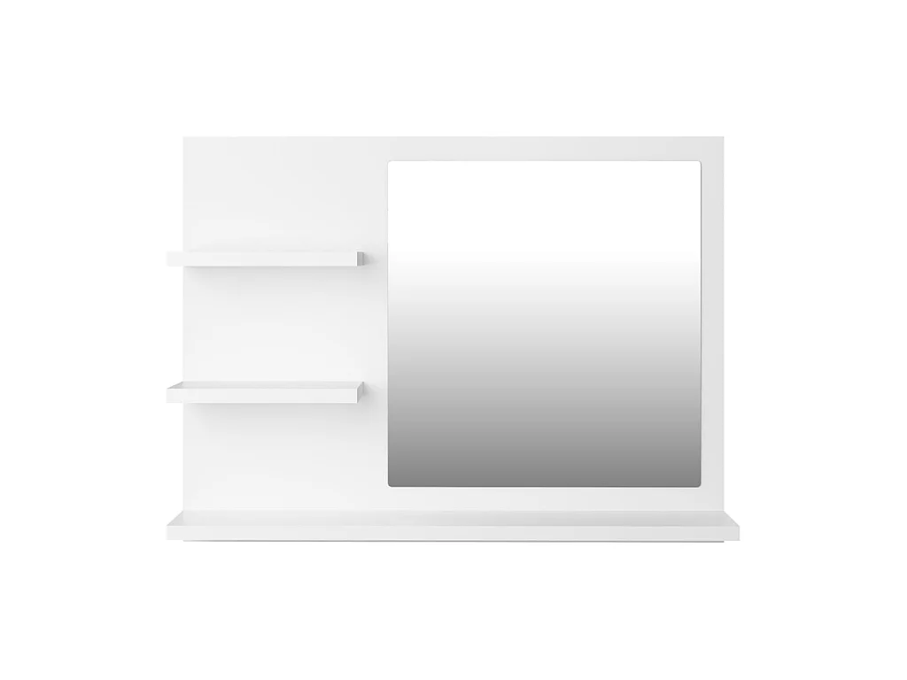 Espejo de baño madera contrachapada blanco 60x10,5x45 cm ES871081