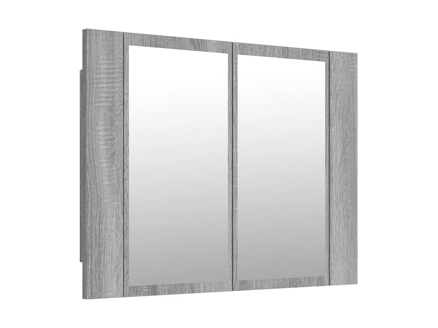 Miroir LED Sonoma gris 60x12x45 cm Bois d'ingénierie WVGQ6251