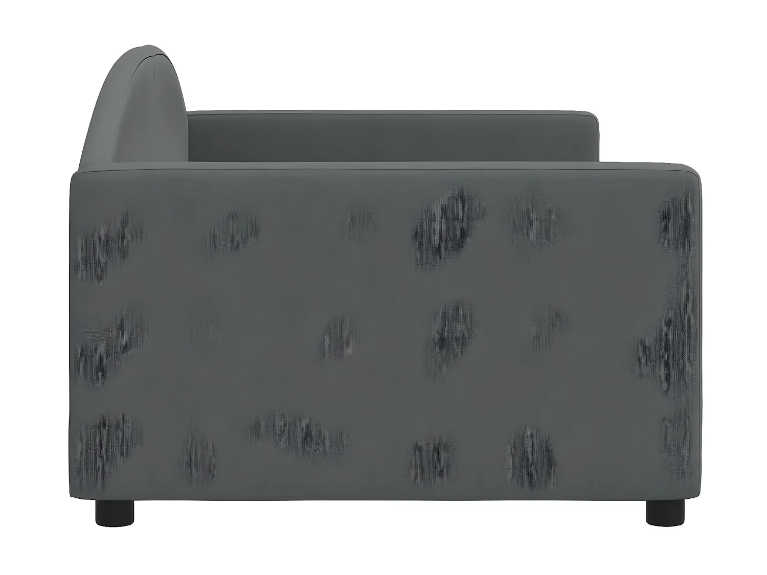 Sofá cama - 90x200 cm tela gris oscuro ES59675