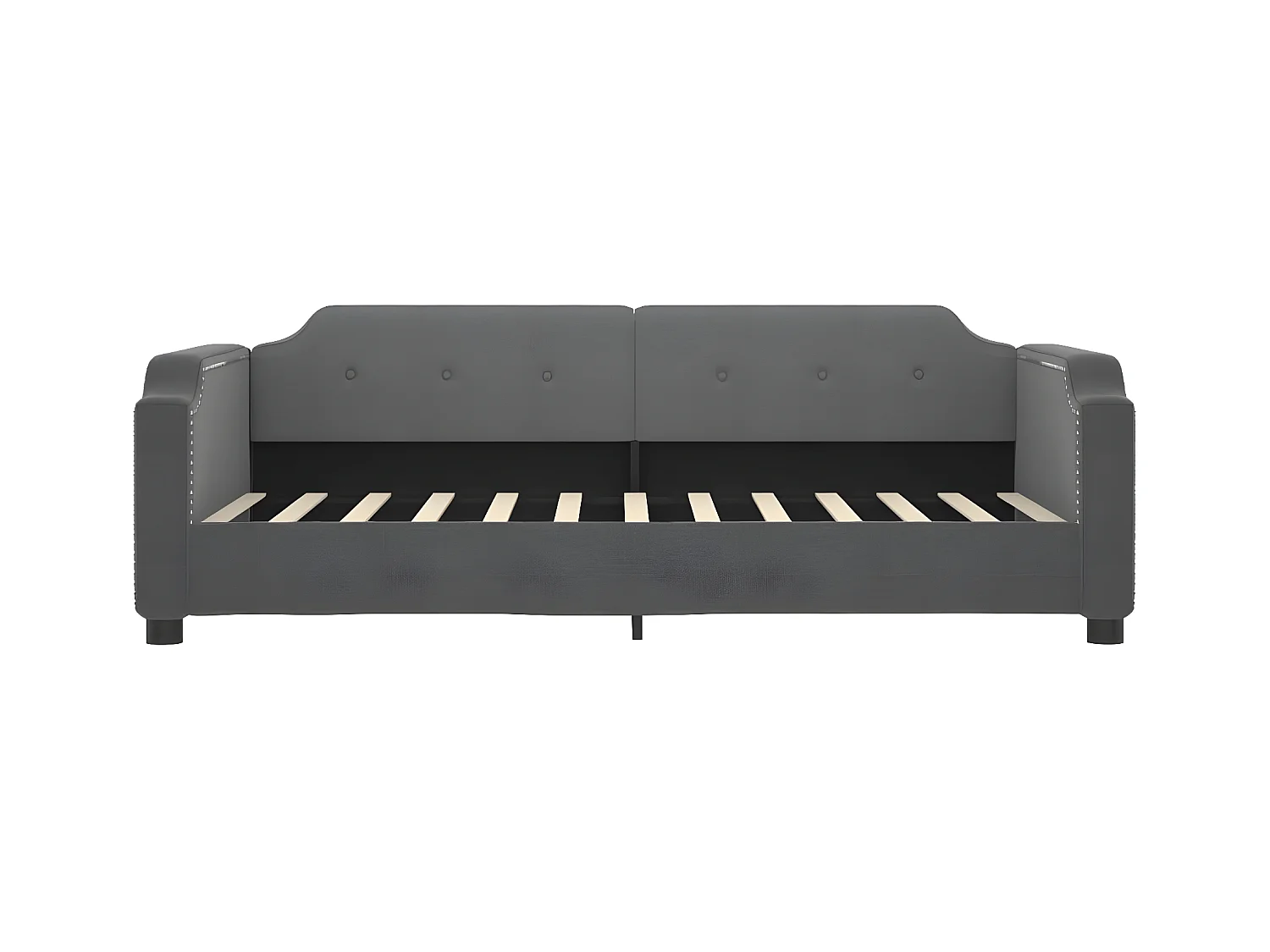 Tagesbett,Sofabett Dunkelgrau 90x200 cm Stoff -gkd69527