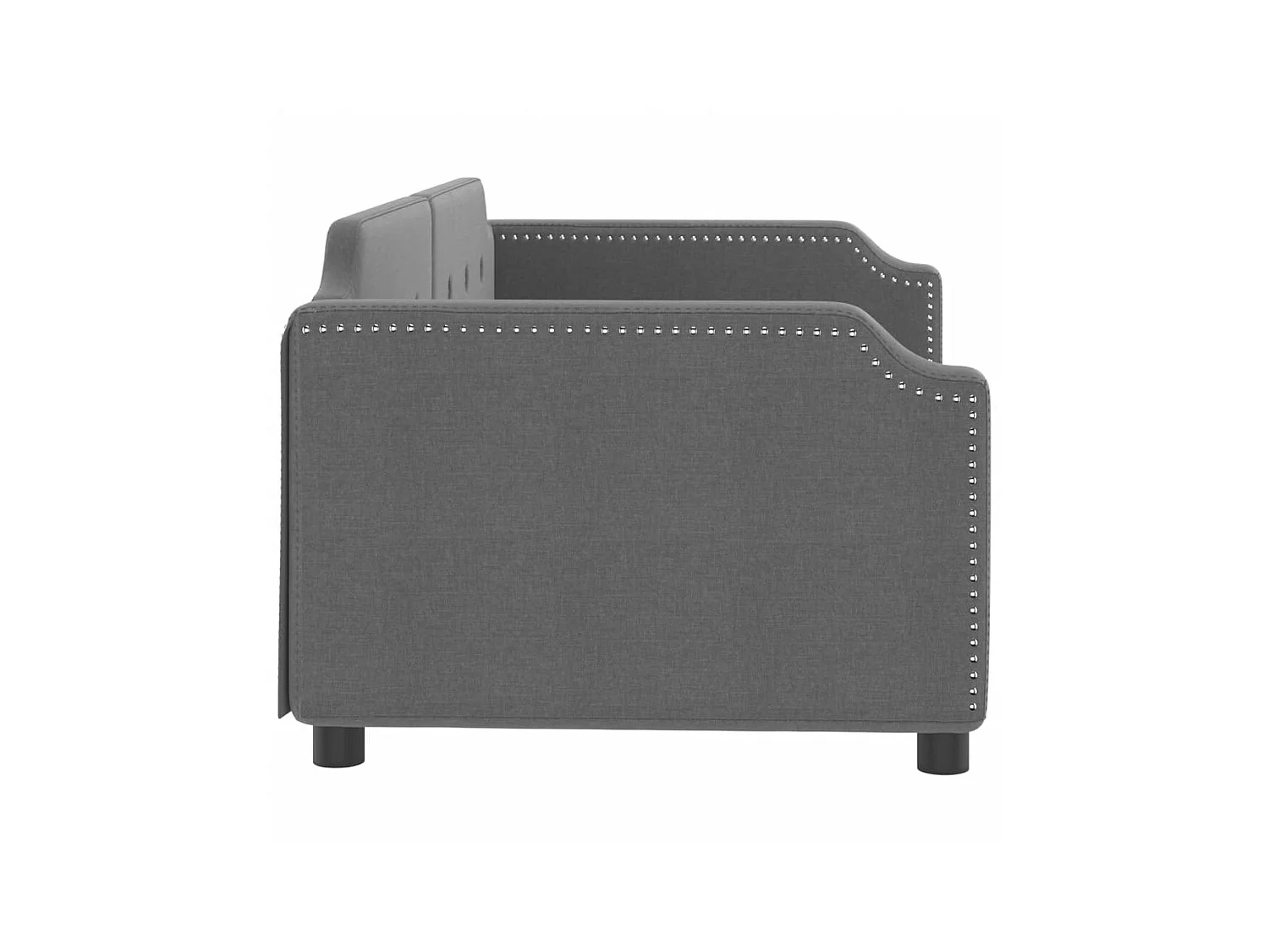 Tagesbett,Sofabett Dunkelgrau 90x200 cm Stoff -gkd69527