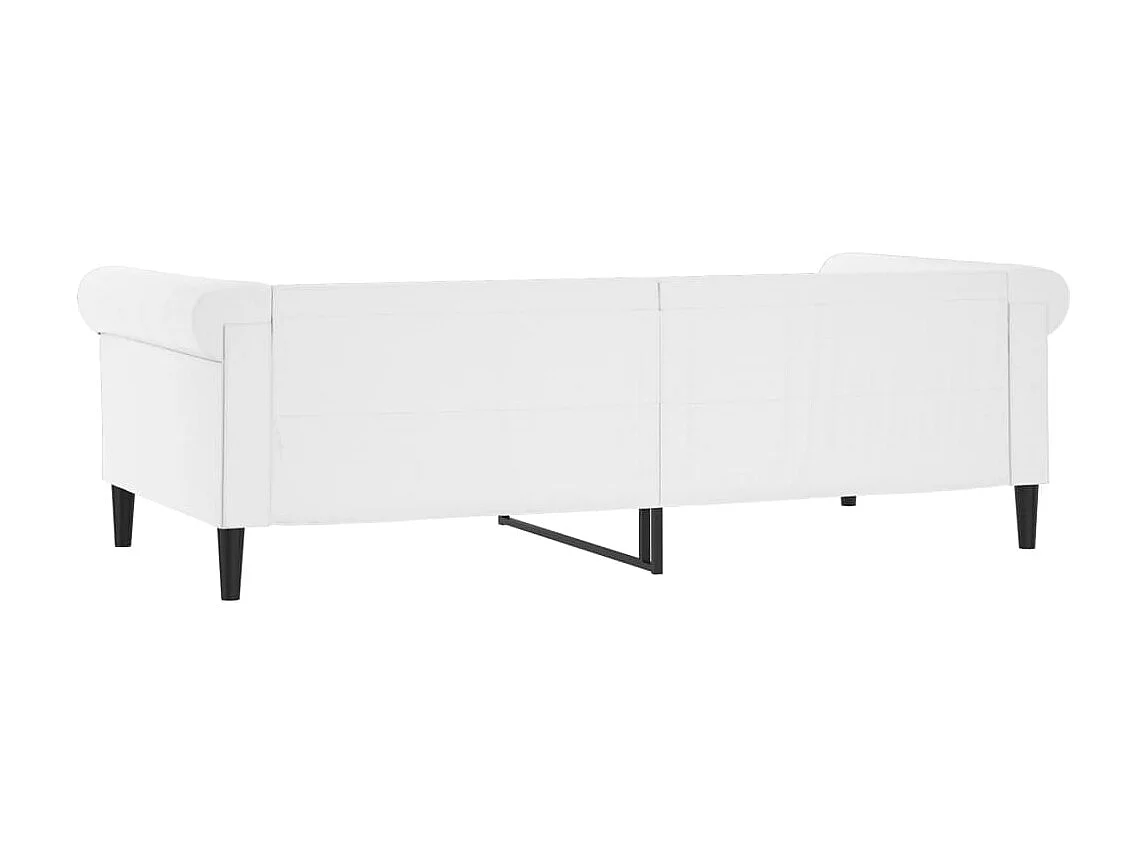 Lit - 80x200 cm blanc similicuir WVGQ7255